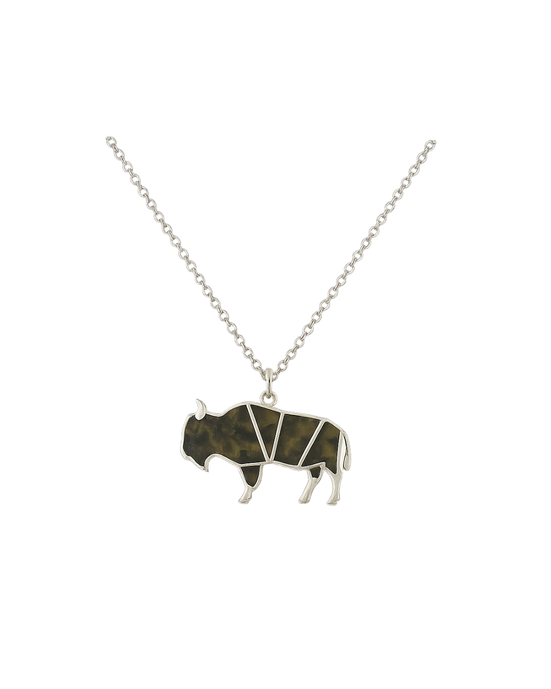 Bison With Stones Necklace-Wildlife and Earth