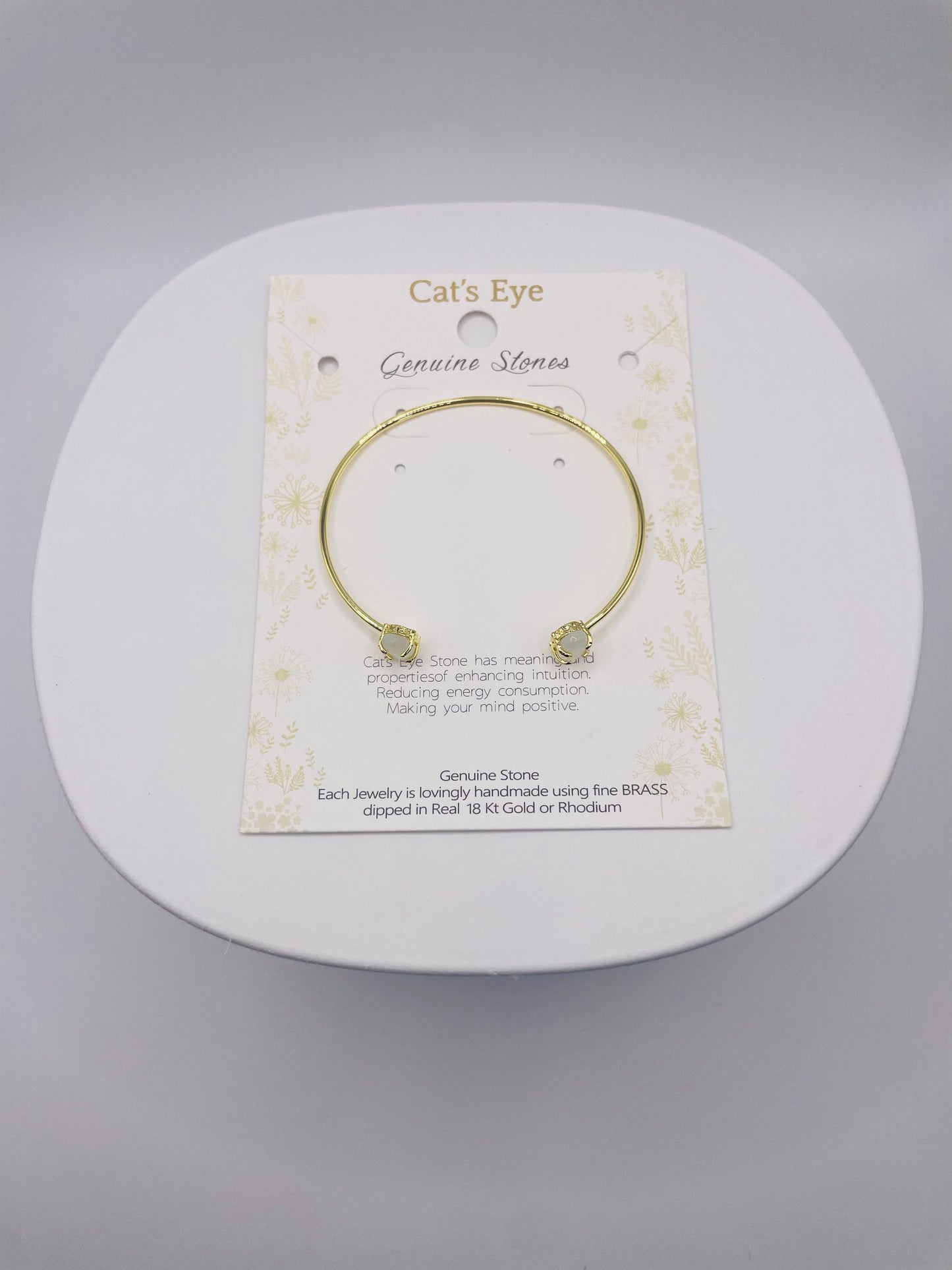 Cat's Eye Bracelet- Genuine Stone