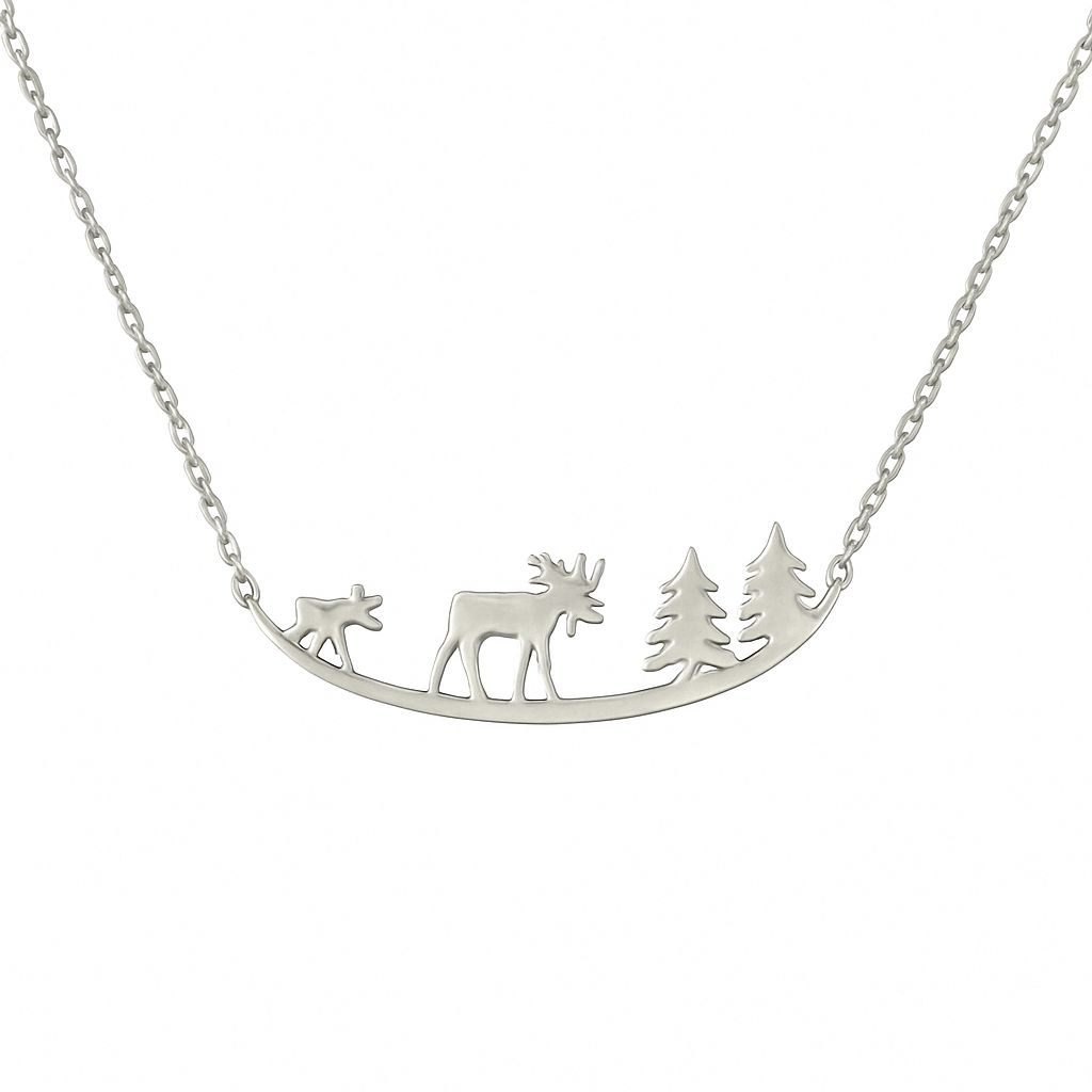 Bison Necklace- Wildlife Silhouette