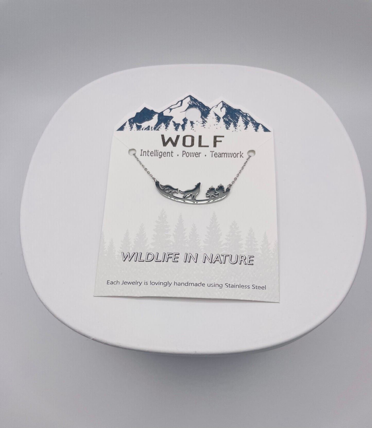 Wolf Necklace- Wildlife Silhouette