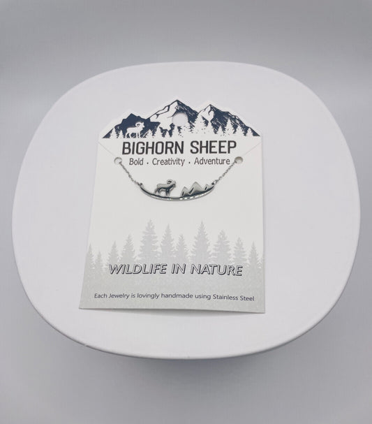 Bighorn Sheep Necklace- Wildlife Silhouette