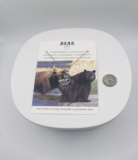 Bear Necklace- Wildlife Cutout