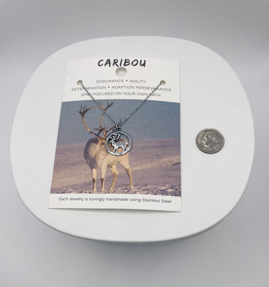 Caribou Necklace- Wildlife Cutout