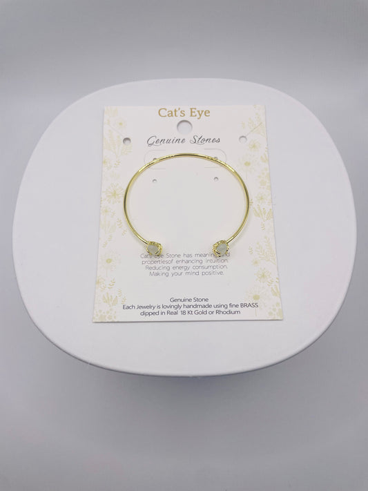 Cat's Eye Bracelet- Genuine Stone